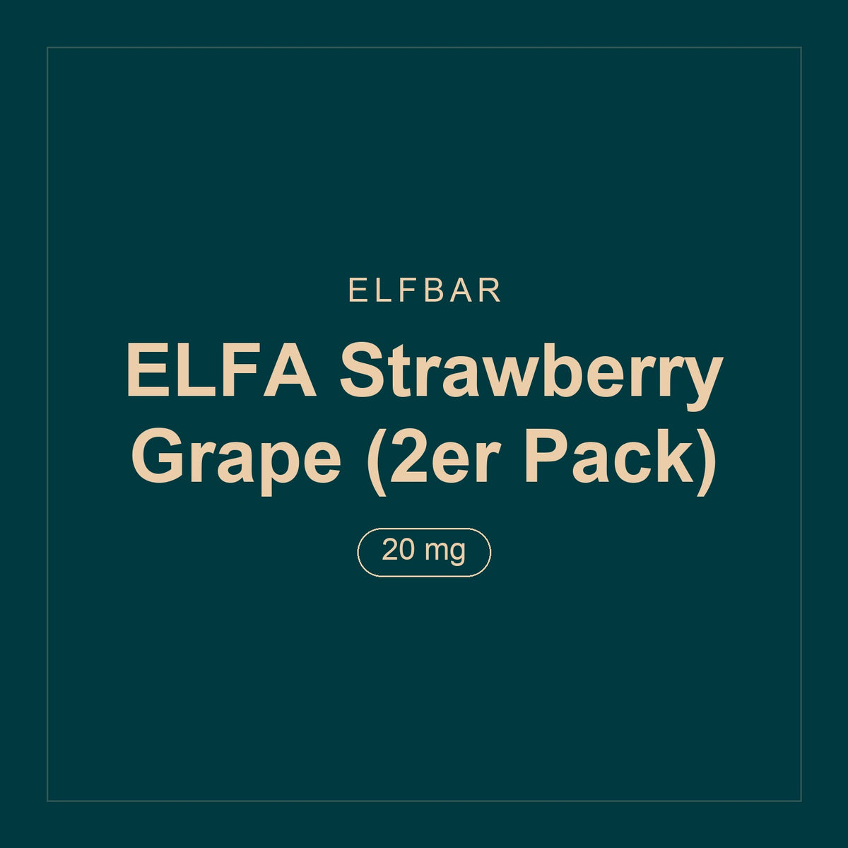 Elfbar · ELFA Strawberry Grape (2er Pack) · 20 mg