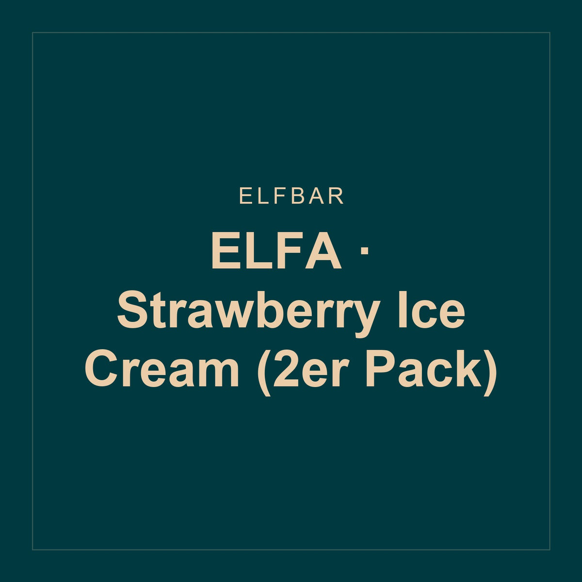 Elfbar · ELFA · Strawberry Ice Cream (2er Pack)