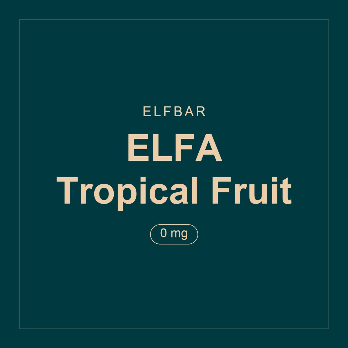 Elfbar · ELFA Tropical Fruit · 0 mg