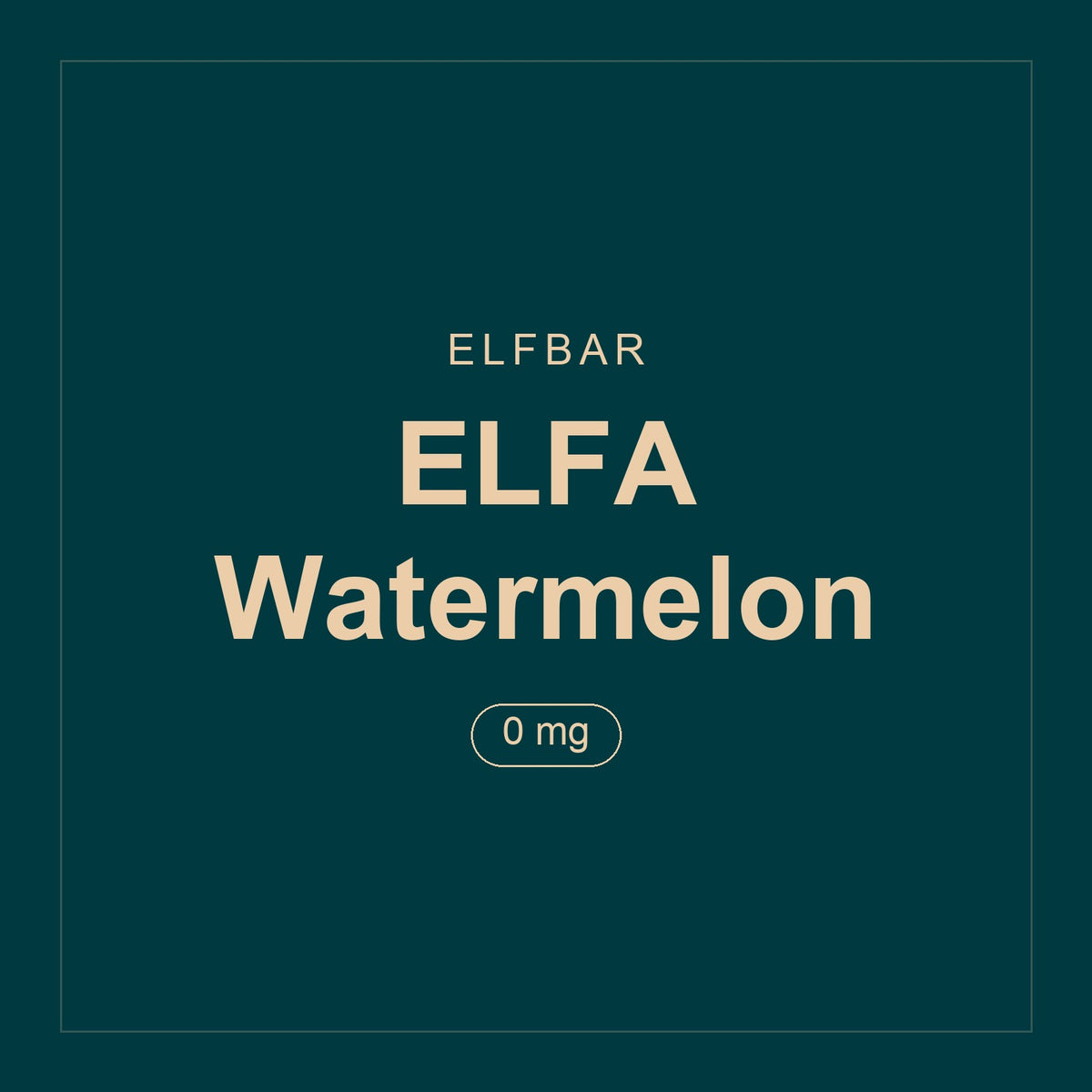 Elfbar · ELFA Watermelon · 0 mg