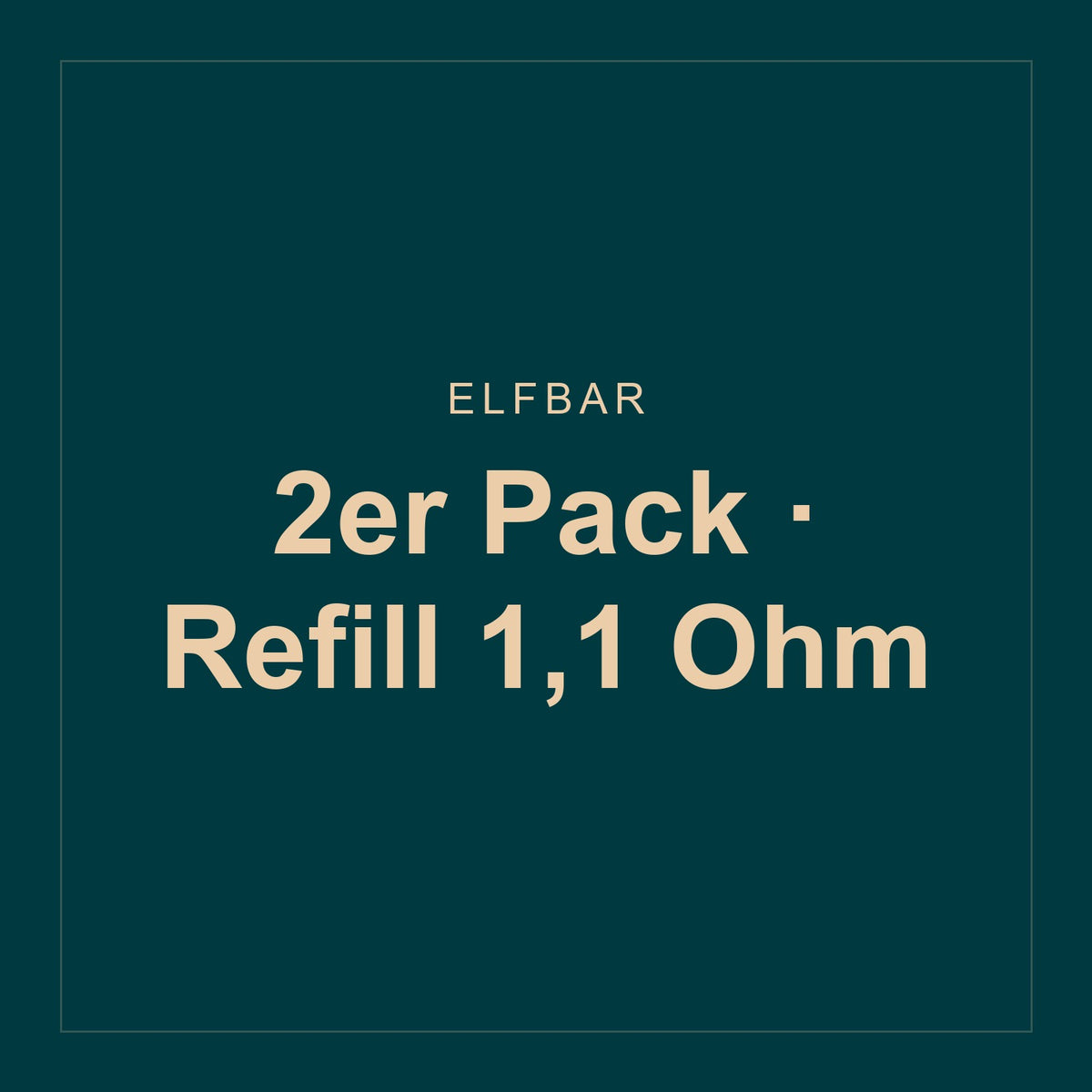 Elfbar · 2er Pack · Refill 1,1 Ohm