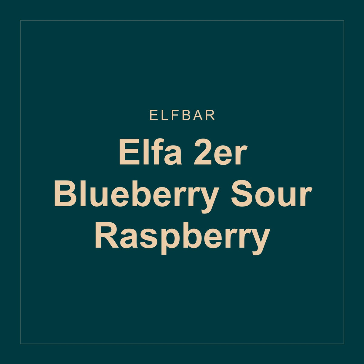 Elfbar · Elfa 2er Blueberry Sour Raspberry