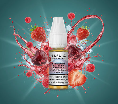 ELFLIQ Strawberry Raspberry Cherry Ice 20mg Nikotinsalz Liquid online kaufen bei Smokez
