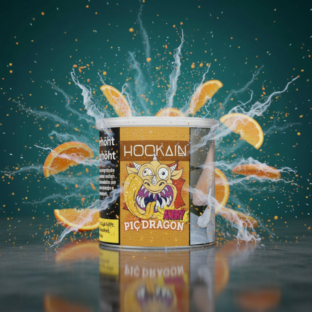 Hookain Angry Piç Dragon Shisha Tabak – Zitrus Orange