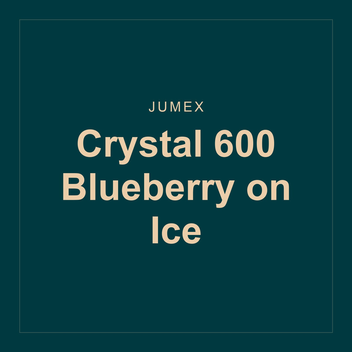 Jumex · Crystal 600 Blueberry on Ice