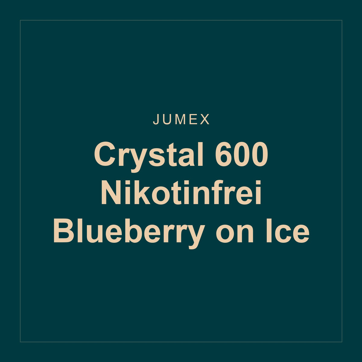 Jumex · Crystal 600 Nikotinfrei Blueberry on Ice