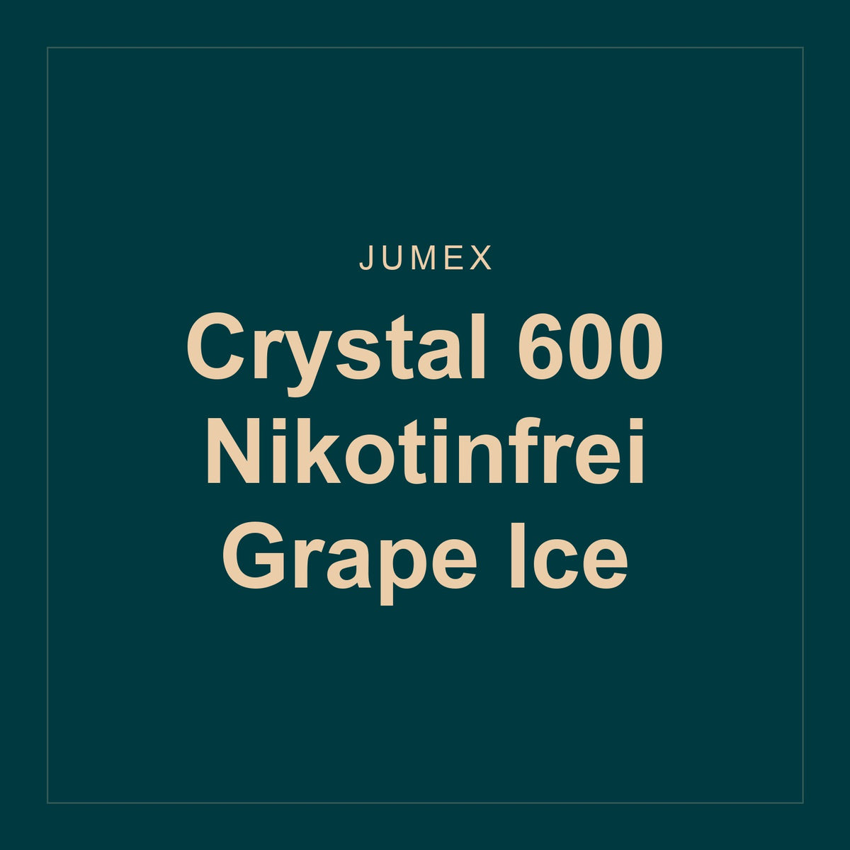 Jumex · Crystal 600 Nikotinfrei Grape Ice
