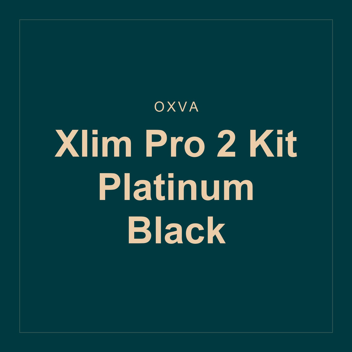 oxva · Xlim Pro 2 Kit Platinum Black