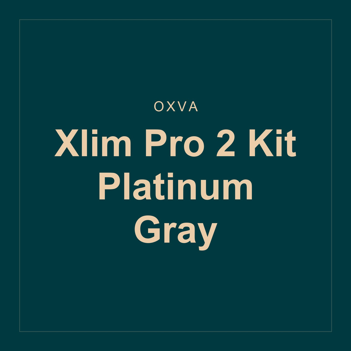 oxva · Xlim Pro 2 Kit Platinum Gray