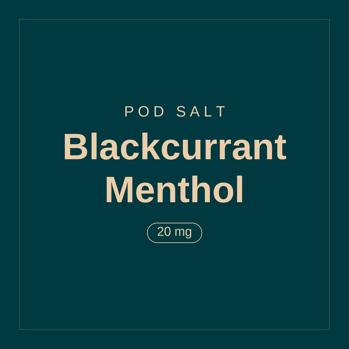POD SALT · Blackcurrant Menthol · 20 mg