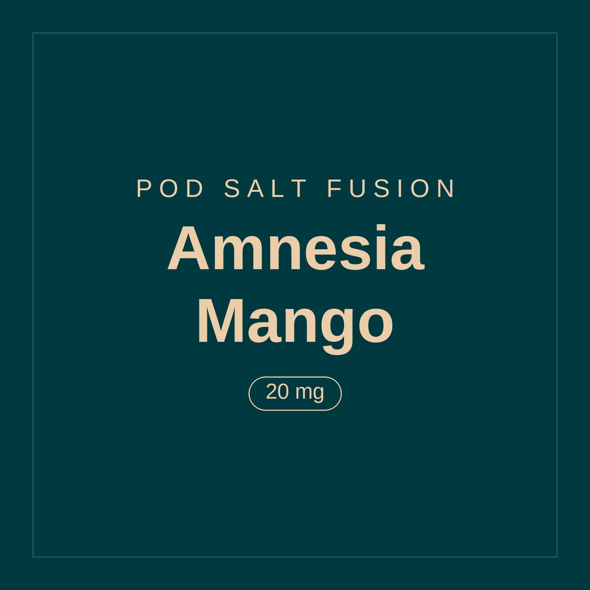 POD SALT Fusion · Amnesia Mango · 20 mg