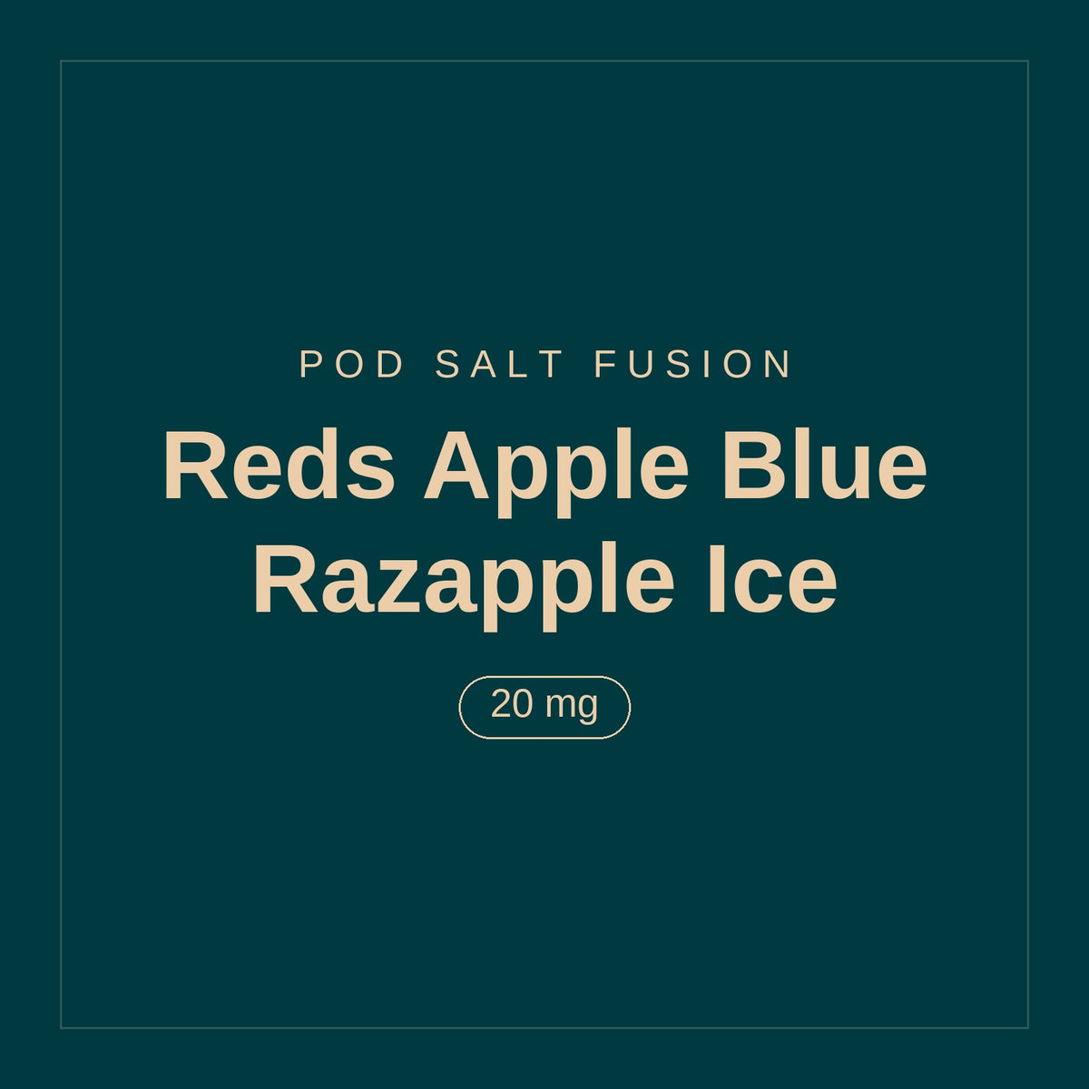 POD SALT Fusion · Reds Apple Blue Razapple Ice · 20 mg
