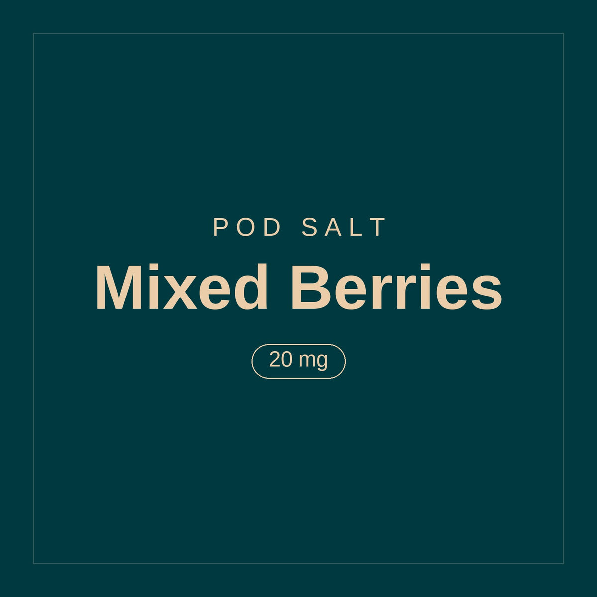 POD SALT · Mixed Berries · 20 mg