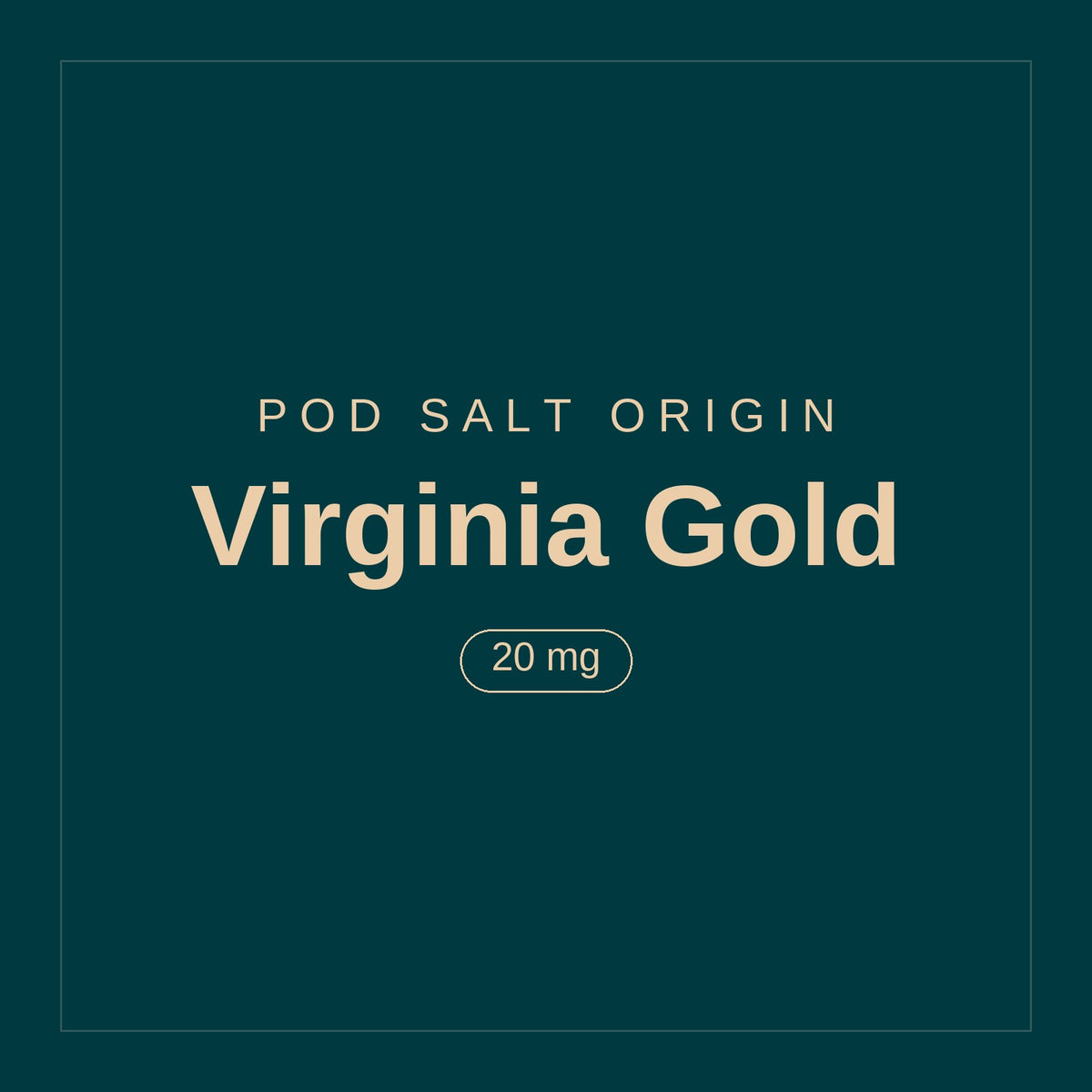 POD SALT Origin · Virginia Gold · 20 mg