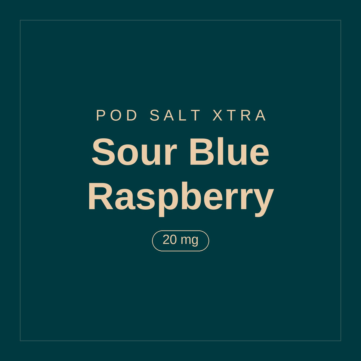 POD SALT Xtra · Sour Blue Raspberry · 20 mg