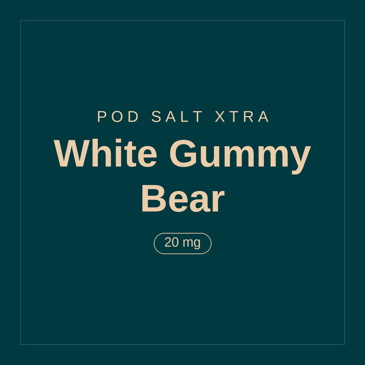 POD SALT Xtra · White Gummy Bear · 20 mg