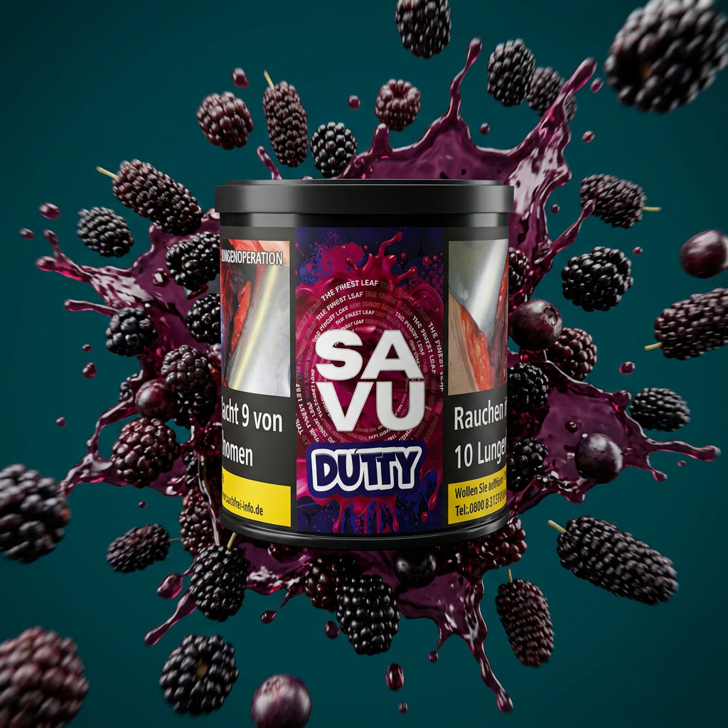 Savu Tabak Duty 200g - dunkle Beeren