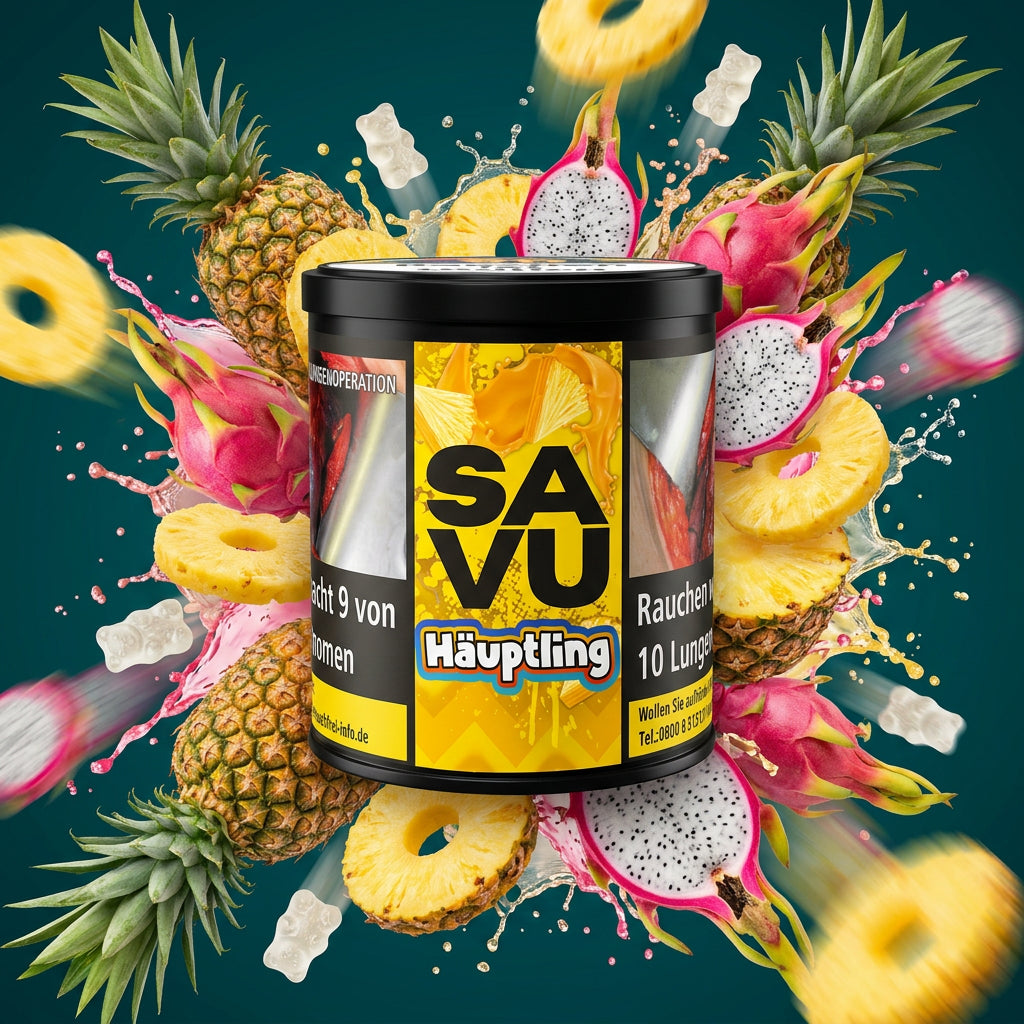 Savu Tabak Häuptling 200g - Ananas Drachenfrucht
