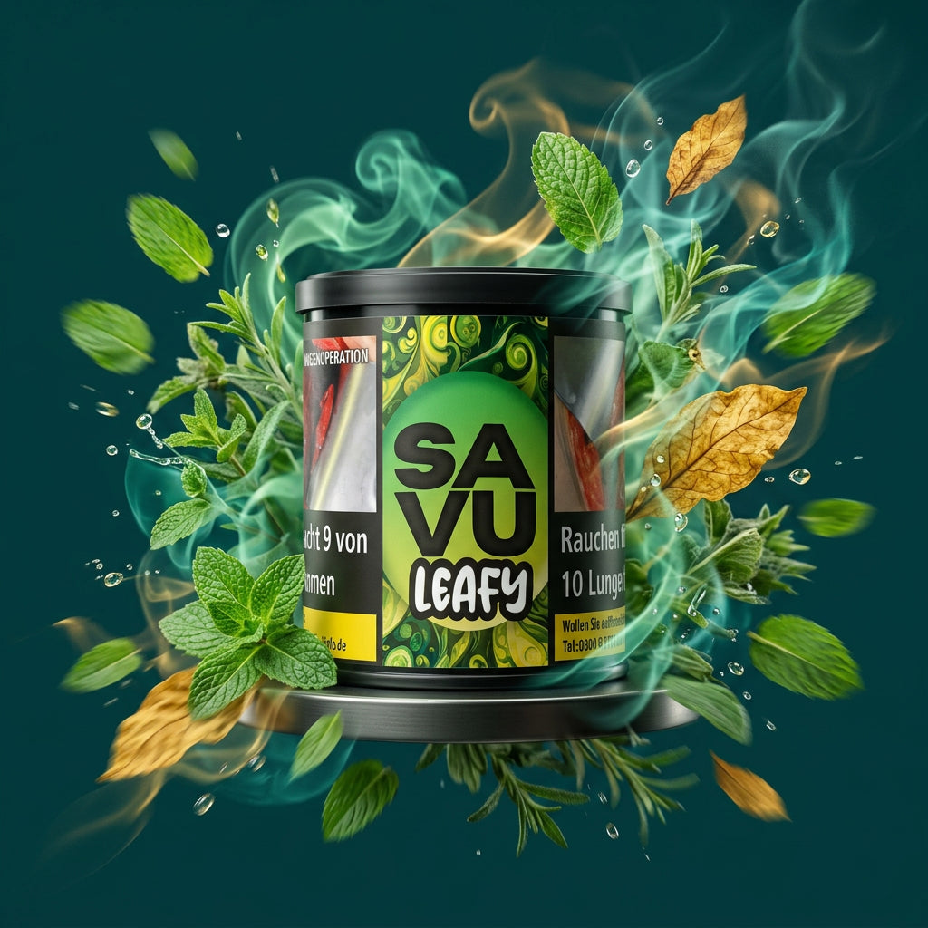Savu Tabak Leafy 200g – Frische Kräuter & Minze