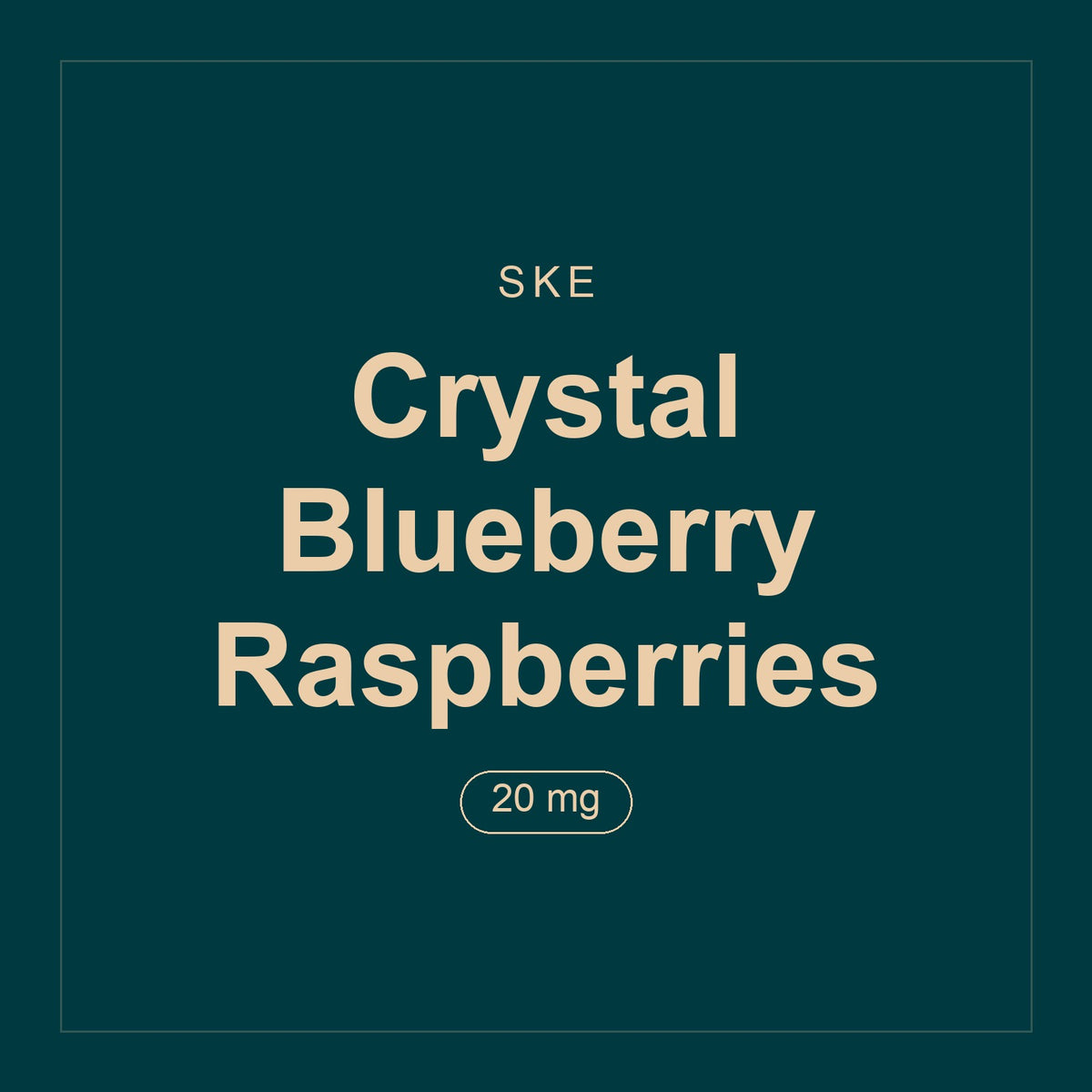 SKE · Crystal Blueberry Raspberries · 20 mg