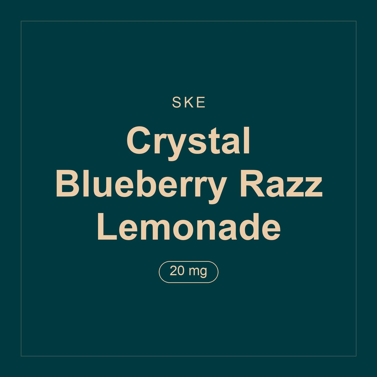 SKE · Crystal Blueberry Razz Lemonade · 20 mg