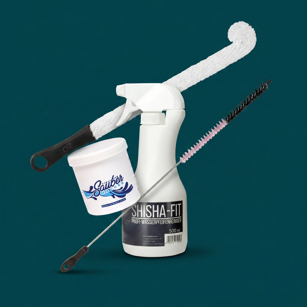 Shisha Reinigungsbundle - Boobie Brush, Shisha-Fit, Rauchsäulenbürste & Etwas zum Saubermachen kaufen bei Smokez