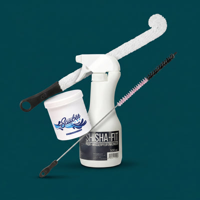 Shisha Reinigungsbundle - Boobie Brush, Shisha-Fit, Rauchsäulenbürste & Etwas zum Saubermachen kaufen bei Smokez