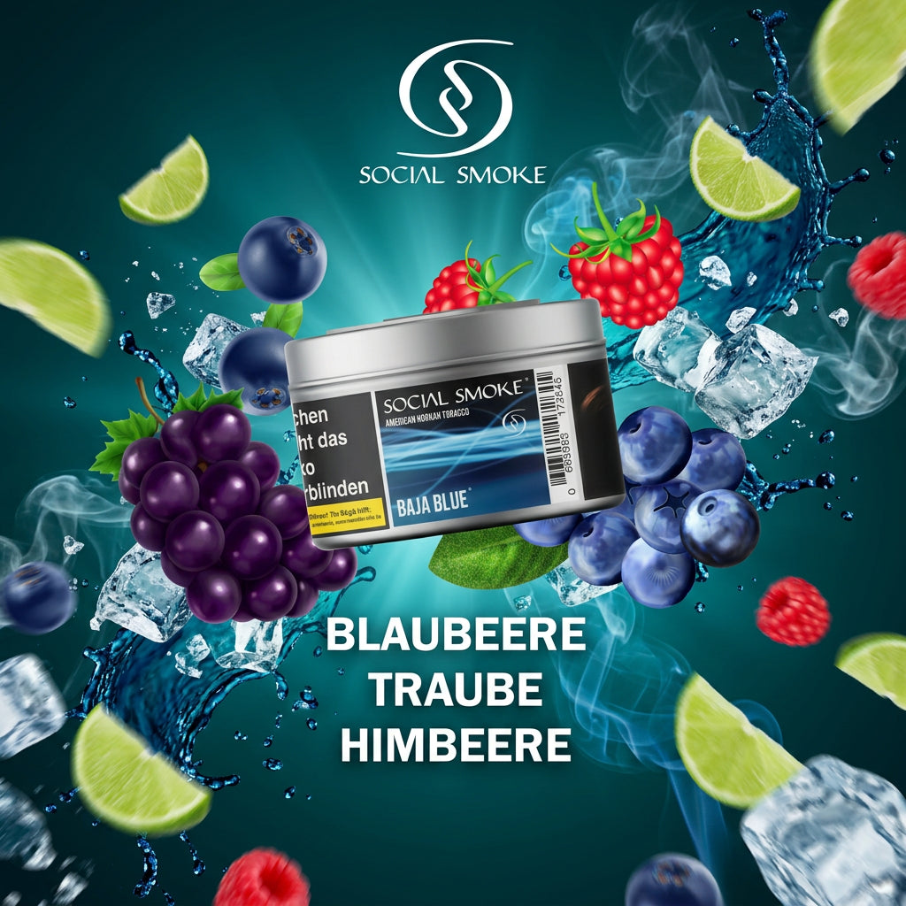 Social Smoke Tabak Baja Blue 200g Shisha Tabak online kaufen bei Smokez