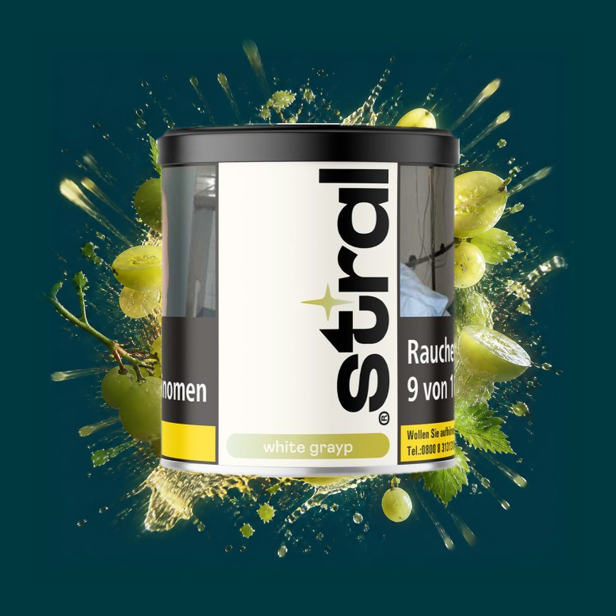 Stral Tabak White Grayp 200g – Weiße Traube
