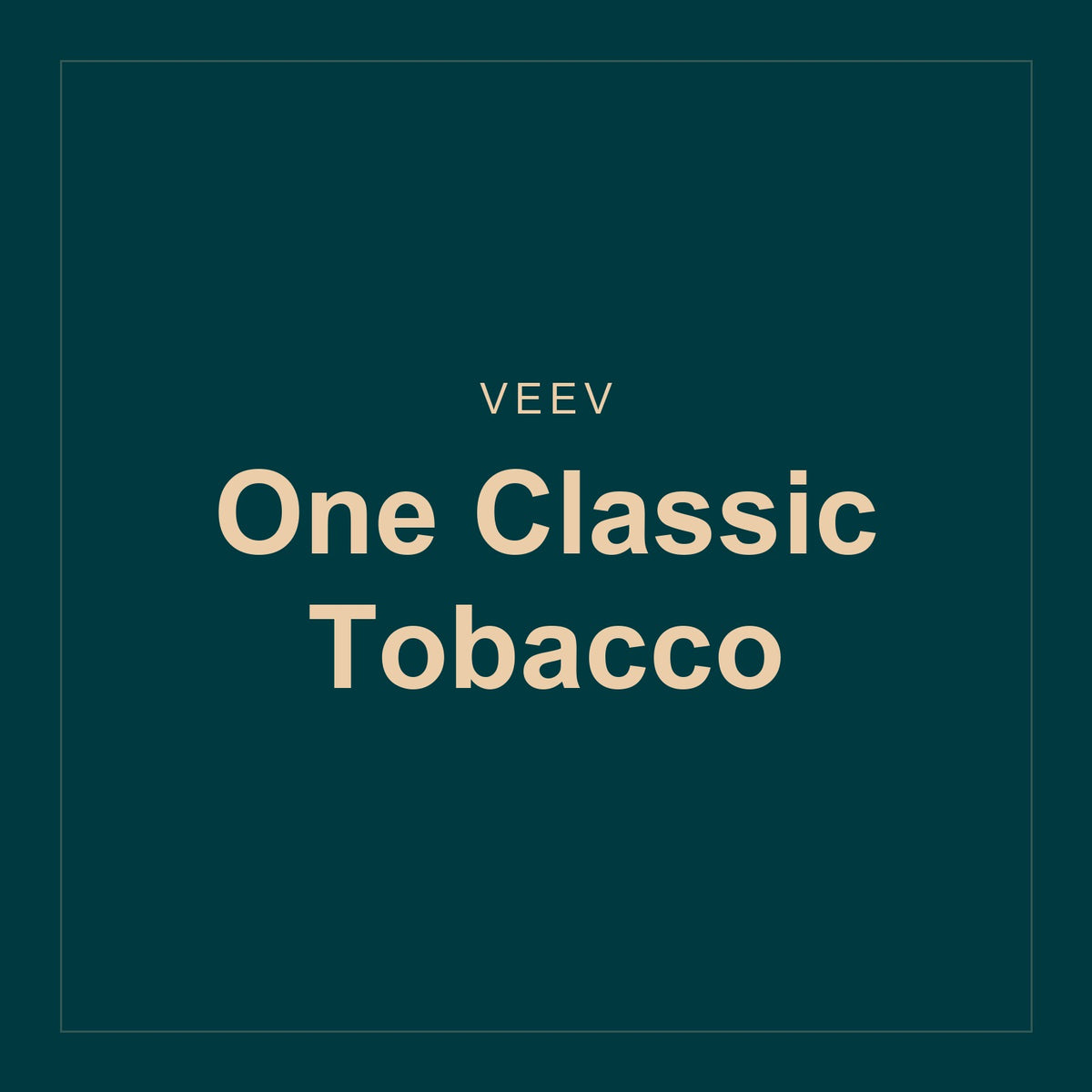 Veev · One Classic Tobacco