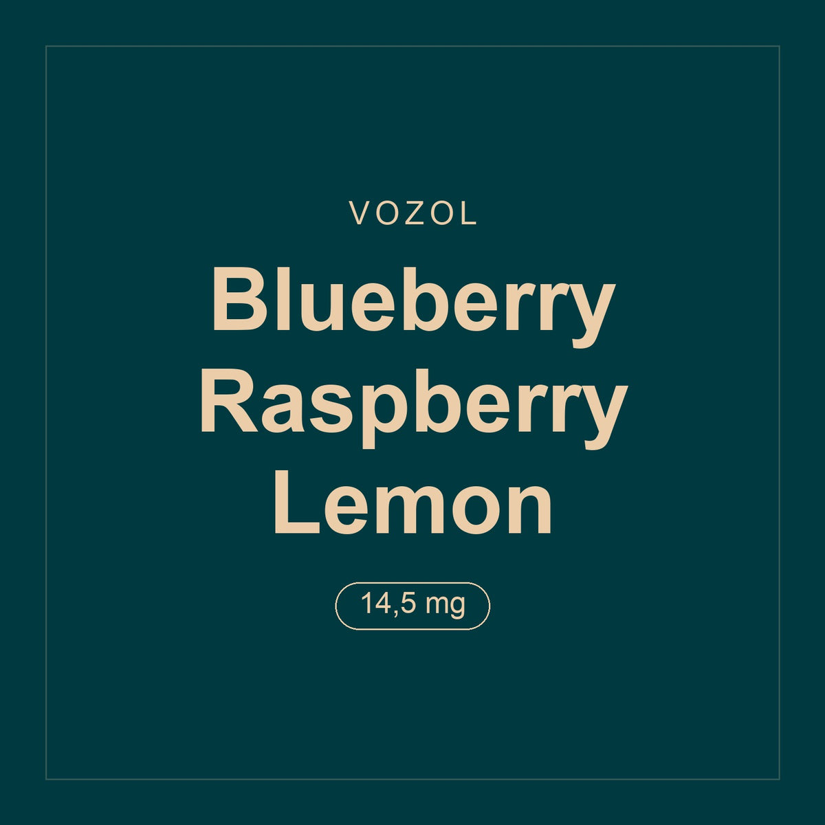 Vozol · Blueberry Raspberry Lemon · 14,5 mg