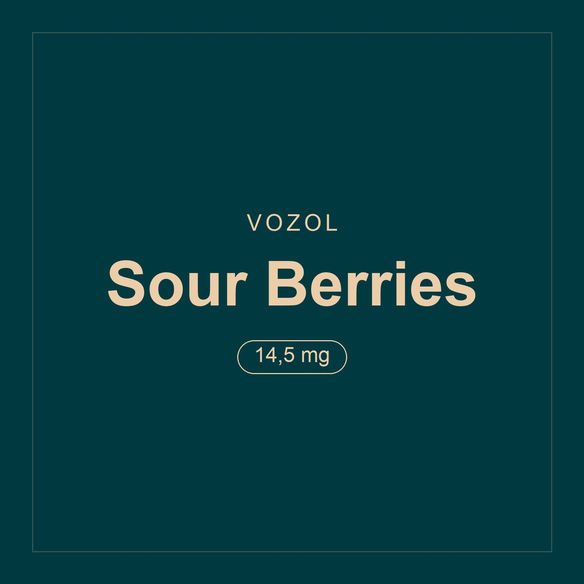 Vozol · Sour Berries · 14,5 mg