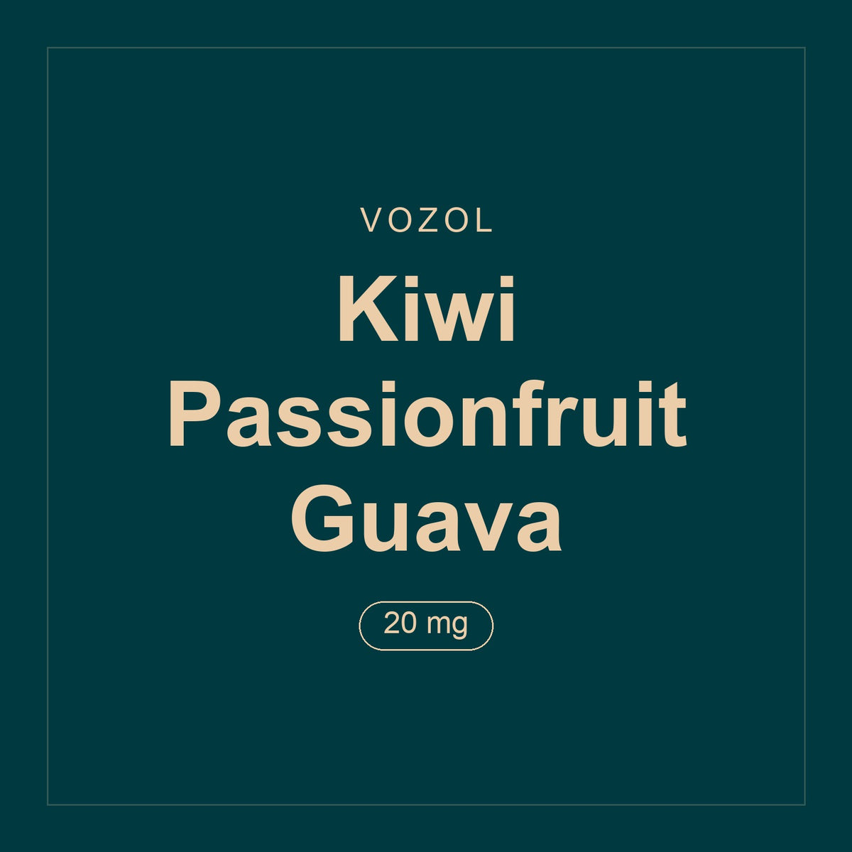 Vozol · Kiwi Passionfruit Guava · 20 mg