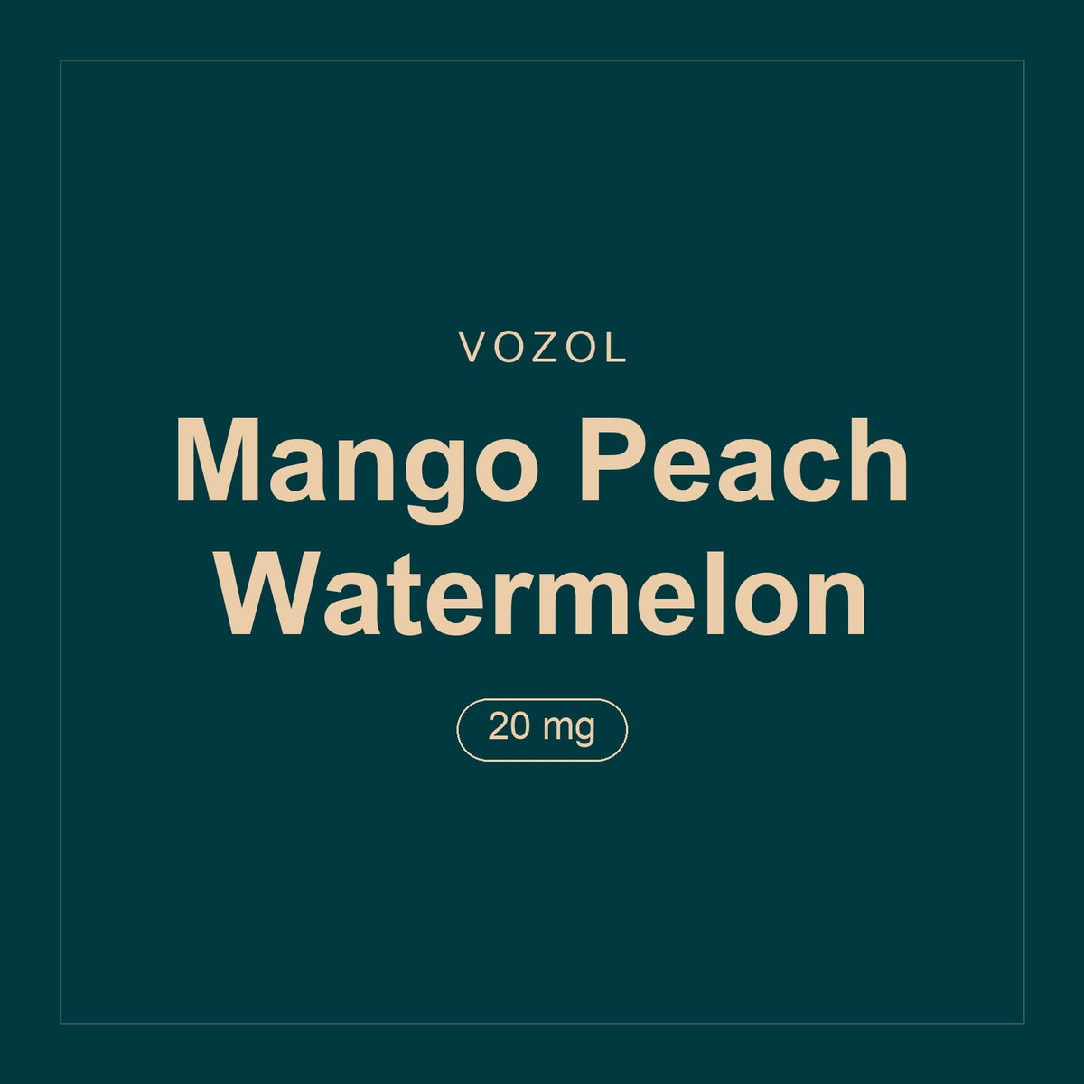 Vozol · Mango Peach Watermelon · 20 mg