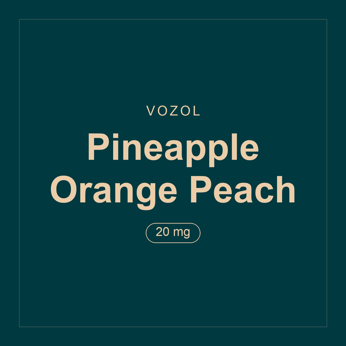 Vozol · Pineapple Orange Peach · 20 mg