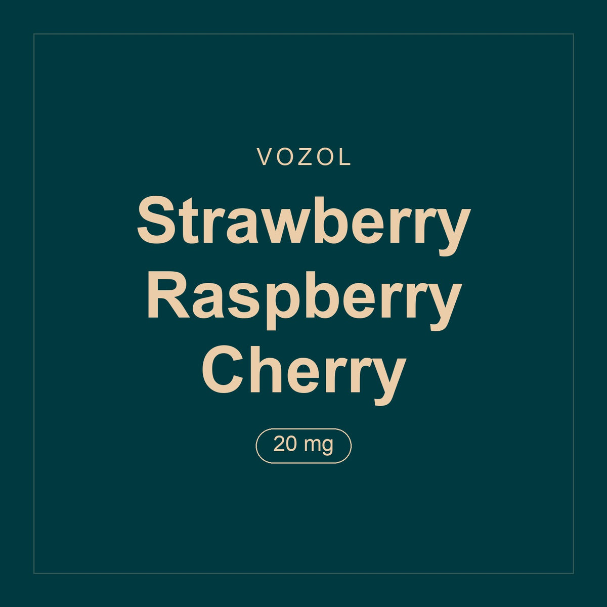 Vozol · Strawberry Raspberry Cherry · 20 mg
