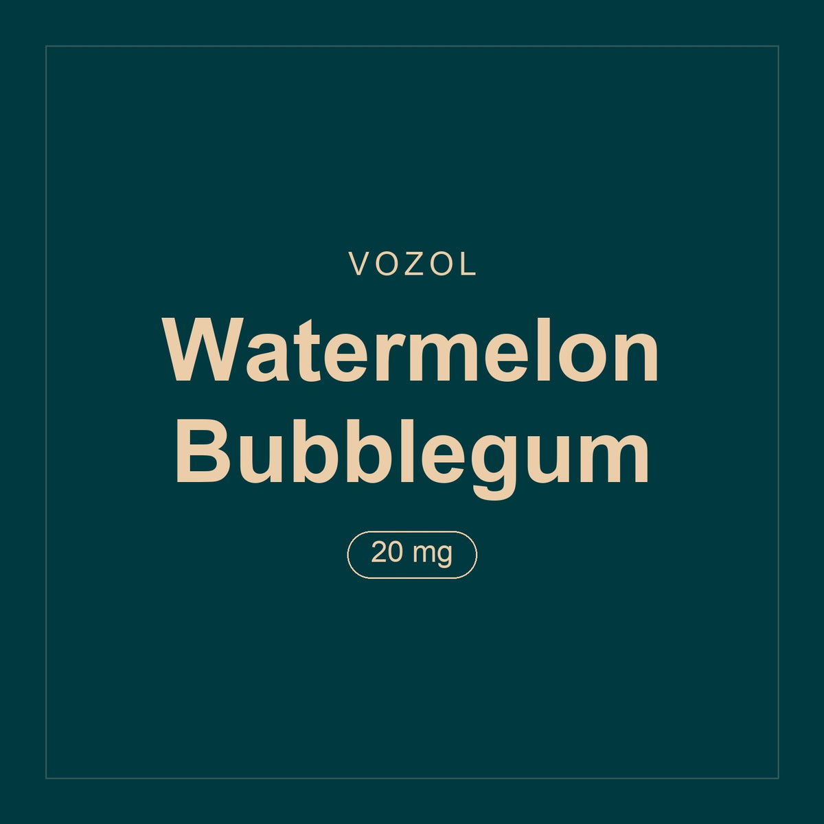 Vozol · Watermelon Bubblegum · 20 mg